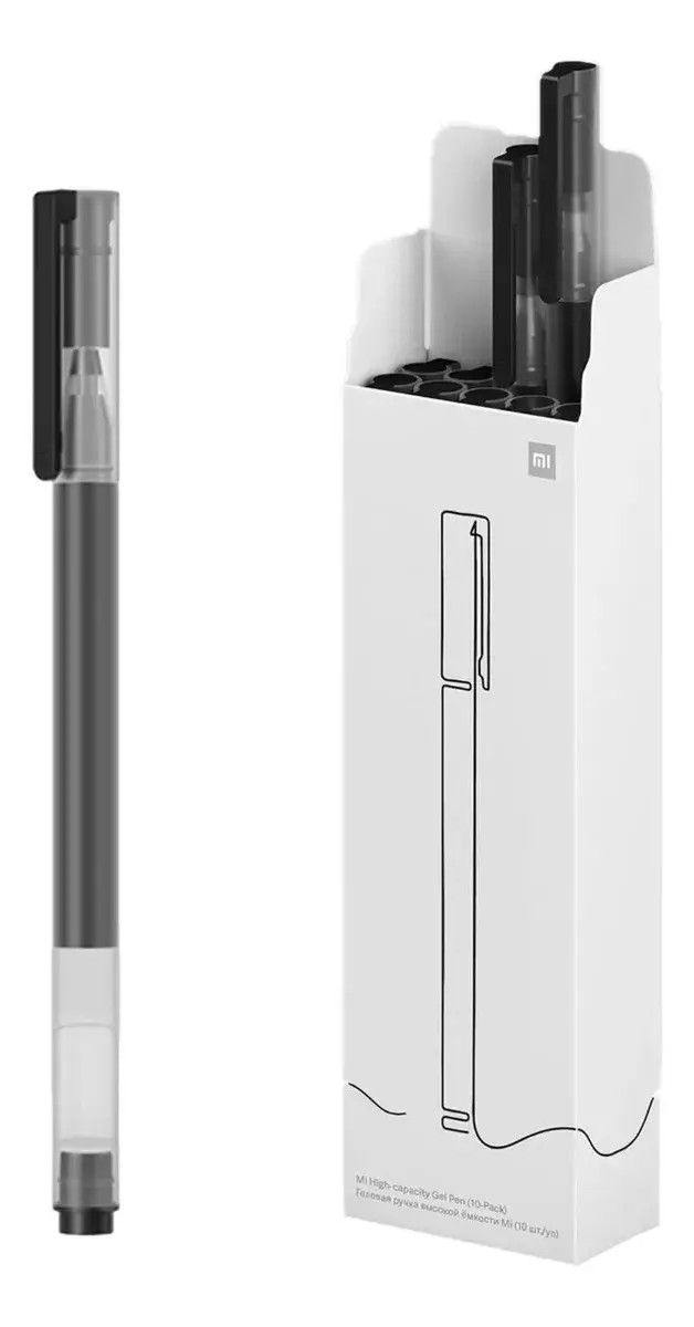 Lapicera Bolígrafo Xiaomi Mi Gel Ink Pen 0.5mm - Negro x10 Unid.