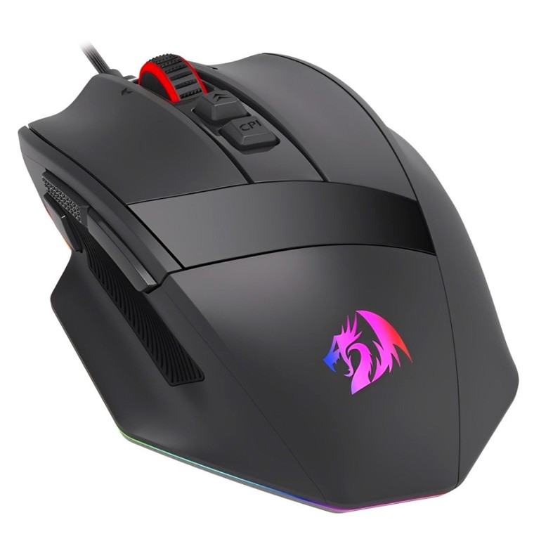Mouse Gamer Redragon Rind M813 16000 Dpi Rgb - Negro