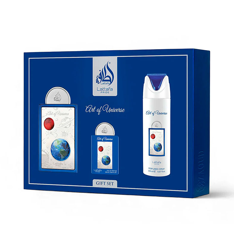 Perfume Lattafa *Kit* Gift Set - Art Of Universe - EDP 3En 1