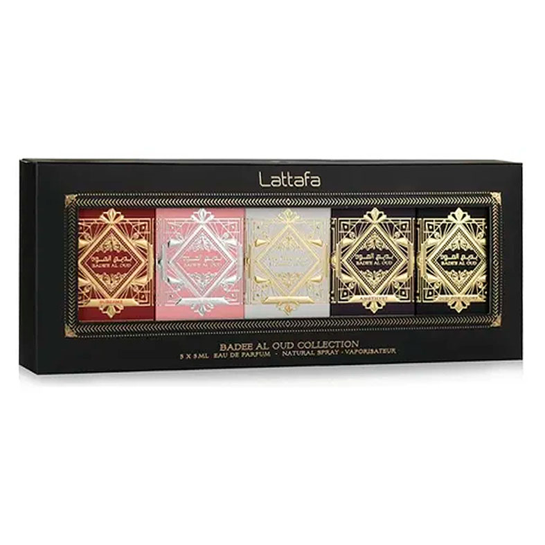 Perfume Lattafa *Kit* Gift Set - Badee Al Oud Collection - 5Pcs - 5Ml