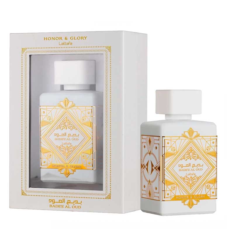 Perfume Lattafa Bade'E Al Oud Honor & Glory Eau De Parfum Unissex 100Ml - Blanco