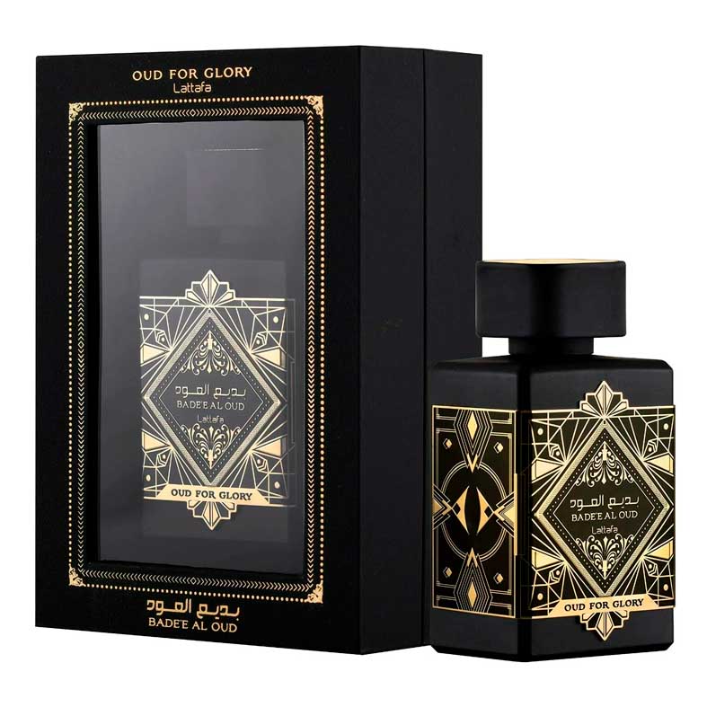 Perfume Lattafa Badee Al Oud Oud For Glory Eau De Parfum Unissex 100Ml - Negro