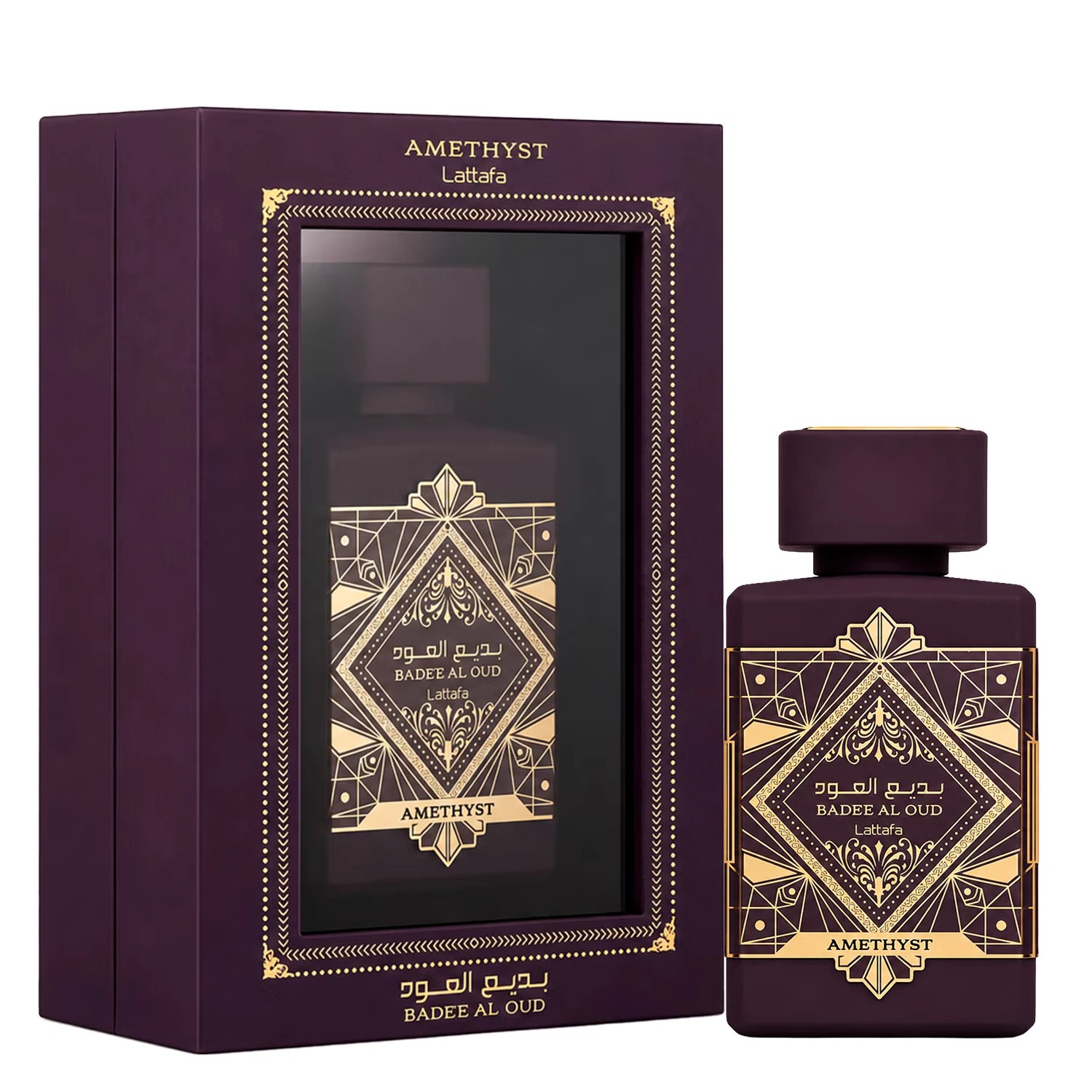Perfume Lattafa Badee Al Oul Amethyst Eau De Parfum Unissex 100Ml - Violeta