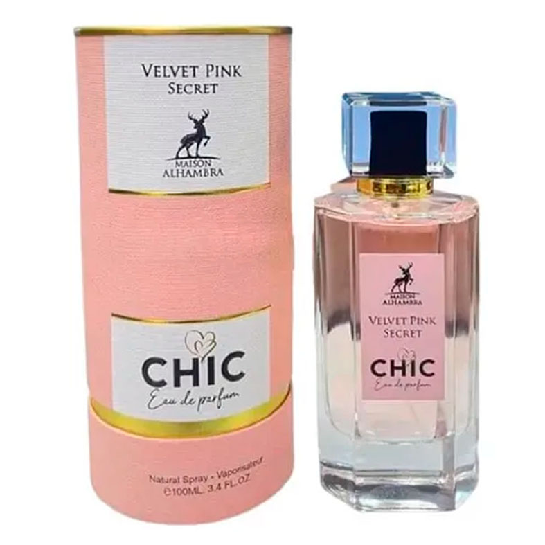 Perfume Maison Alhambra Chic Velvet Pink Secret EDP Fem 100Ml
