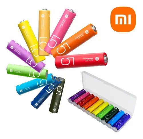 Pilas Xiaomi AA Alkalina Lr6 Rainbow 1.5V - 10 Unidades