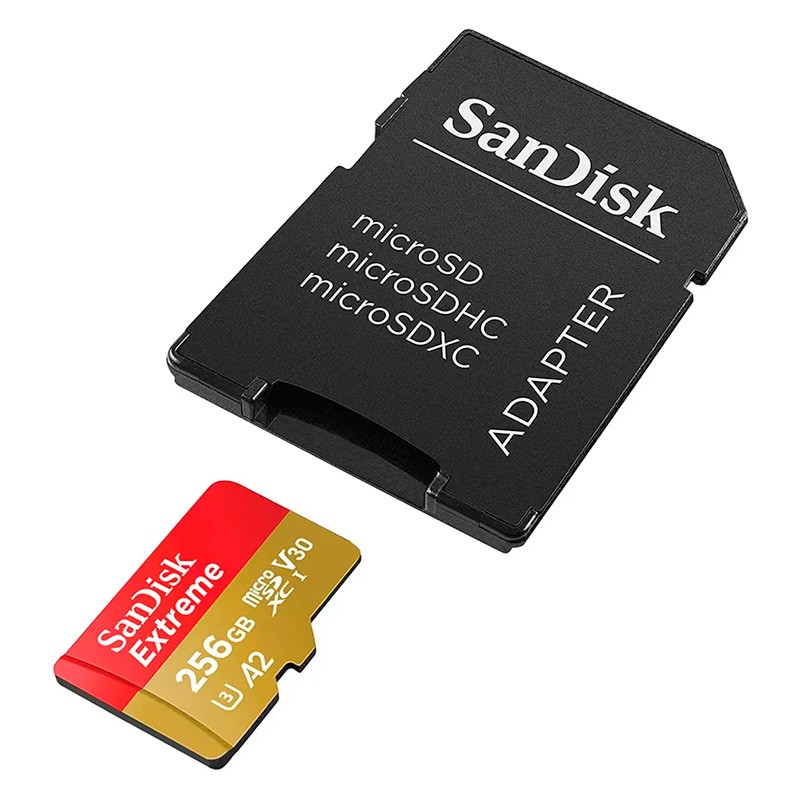 Tarjeta De Memória Micro Sd Sandisk Extreme 256Gb 190Mbs - Sdsqxav-256G-Gn6Ma