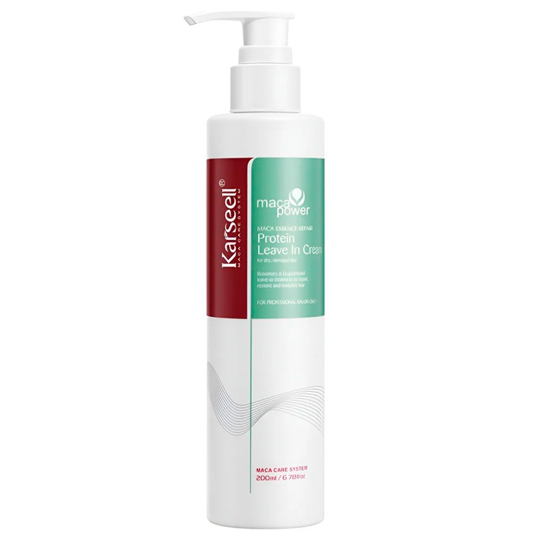 Karseell - Crema Reparadora De Proteínas Sin Enjuague Maca Power Essence 200 Ml