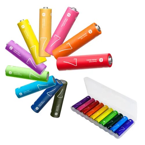 Pilas Xiaomi AAA Alkalina Lr6 Rainbow 1.5V - 10 Unidades